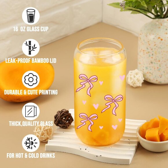 Pink Hearts & Bows Tumbler - Picture 3 of 9